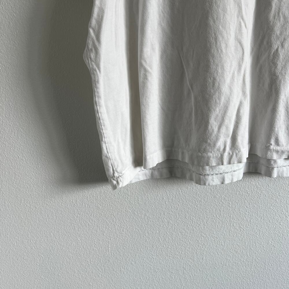 Polo Ralph Lauren White V-Neck T-Shirt L Summer Prep Coastal Elevated Casual - Picture 2 of 7